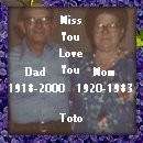 Toto's memorial to Dad and Mom