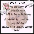 Toto's Memorial for Nicole